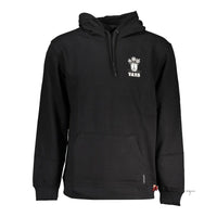 Sleek Fleece Hooded Sweatshirt in Black