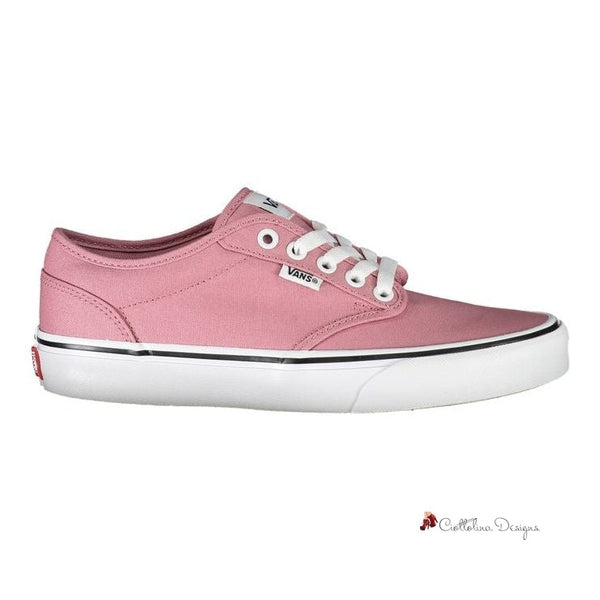 Chic Pink Sneakers with Contrast Laces