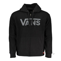 Sleek Black Hooded Zip Sweatshirt