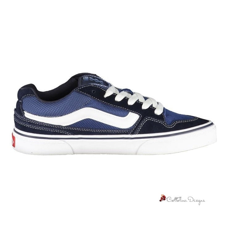 Blue Polyester Sneaker