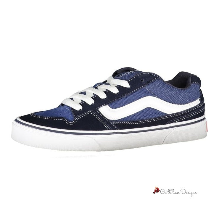 Blue Polyester Sneaker