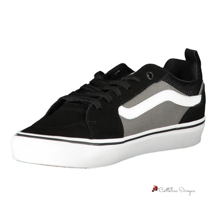 Black Polyester Sneaker