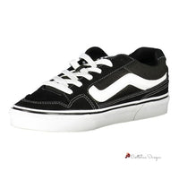 Black Polyester Sneaker