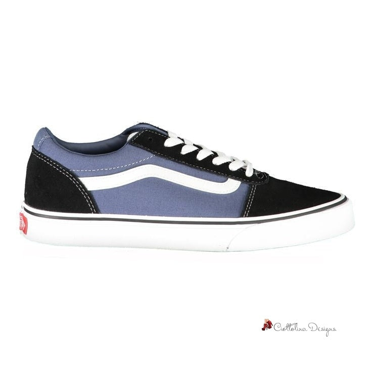 Blue Polyester Sneaker