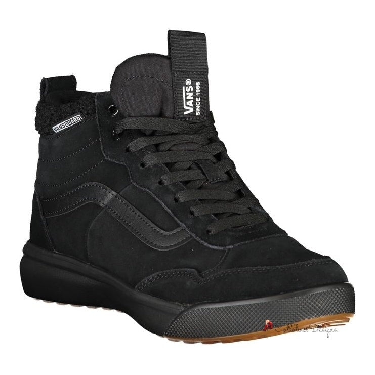 Black Polyester Sneaker