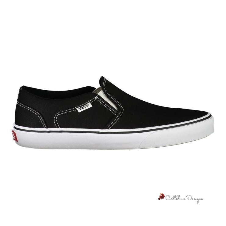 Black Polyester Sneaker