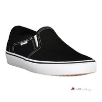 Black Polyester Sneaker