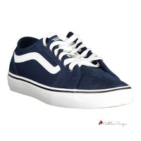 Blue Polyester Sneaker