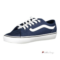 Blue Polyester Sneaker