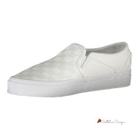 White Polyester Sneaker