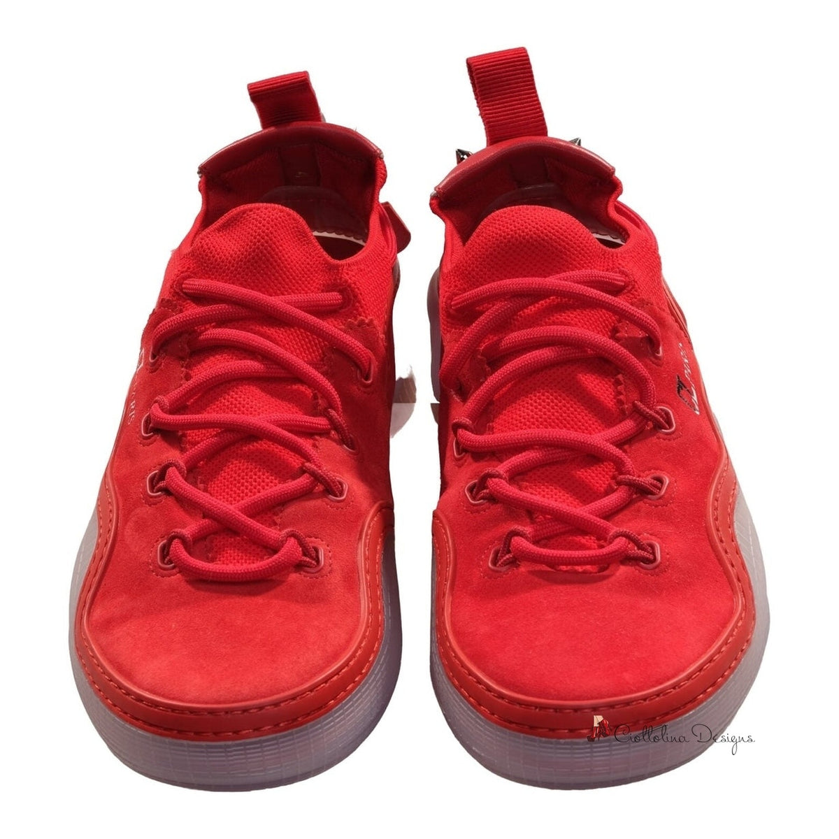 Arpoador Flat Red Suede Sneakers