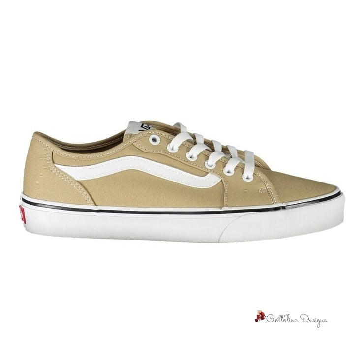 Beige Polyester Sneaker