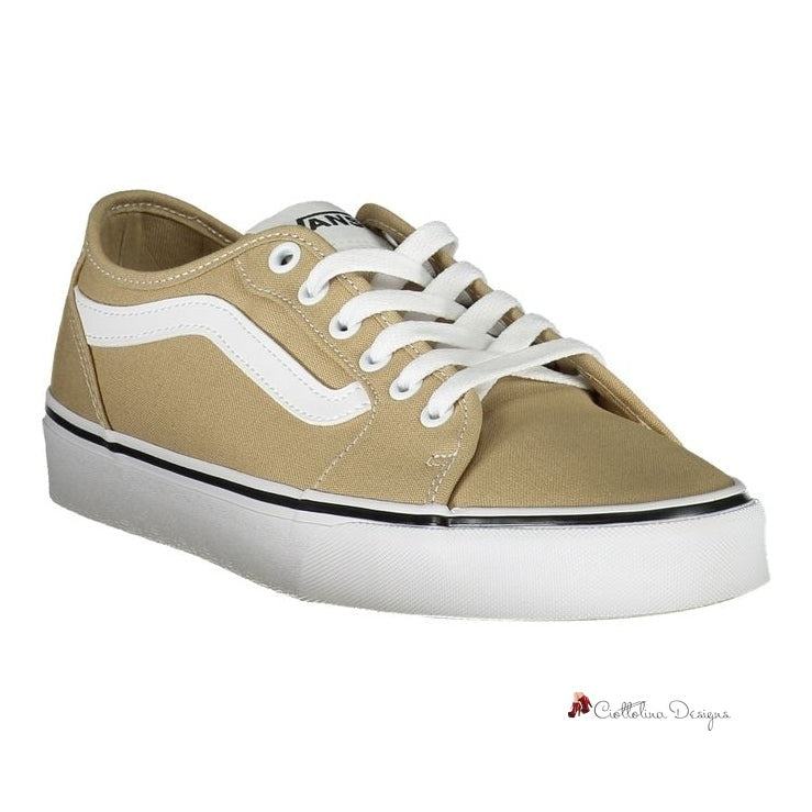 Beige Polyester Sneaker