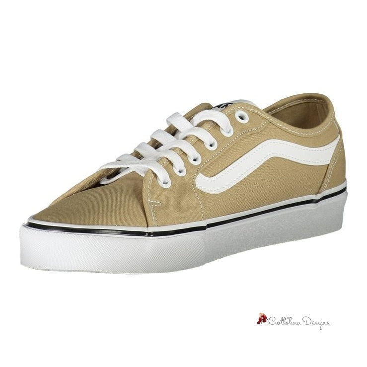 Beige Polyester Sneaker