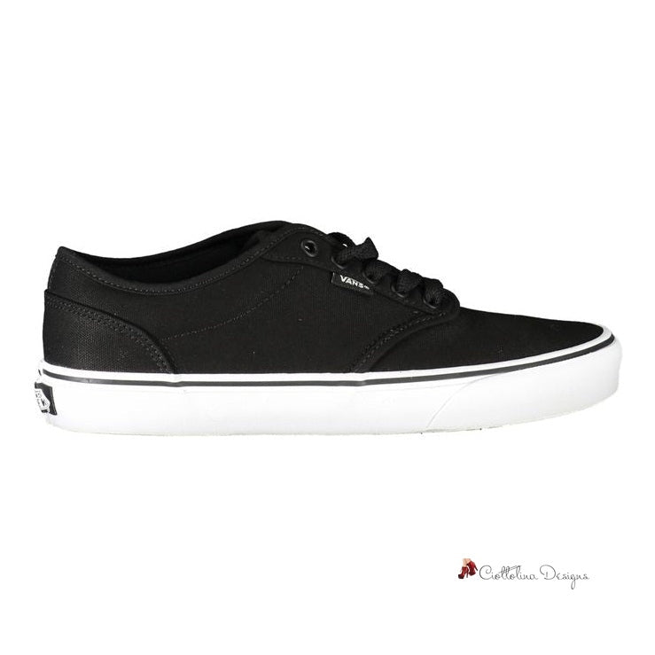 Black Polyester Sneaker