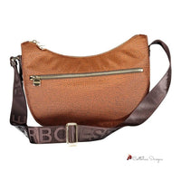 Brown Polyester Handbag