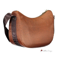 Brown Polyester Handbag