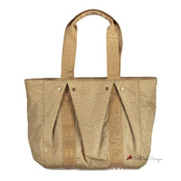 Beige Polyester Handbag