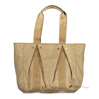 Beige Polyester Handbag