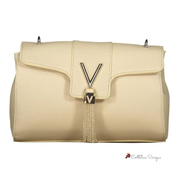 Beige Polyethylene Handbag