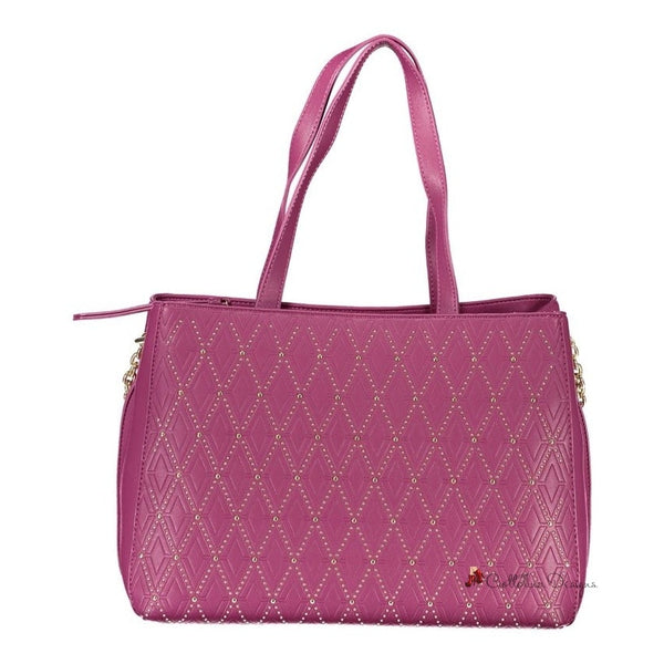 Purple Polyethylene Handbag