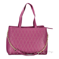 Purple Polyethylene Handbag