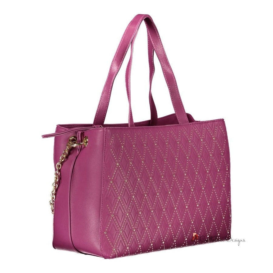 Purple Polyethylene Handbag