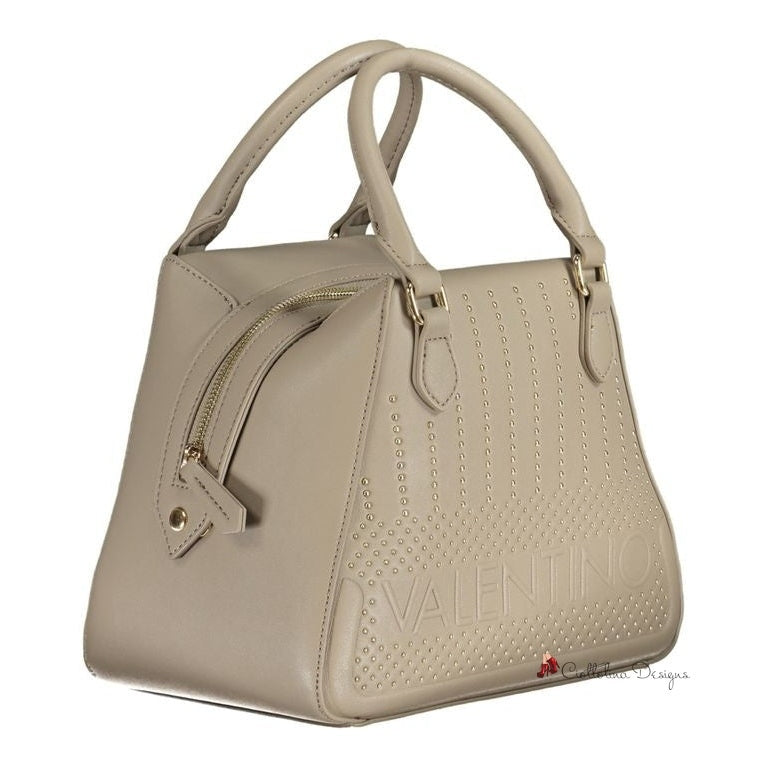 Beige Polyethylene Handbag