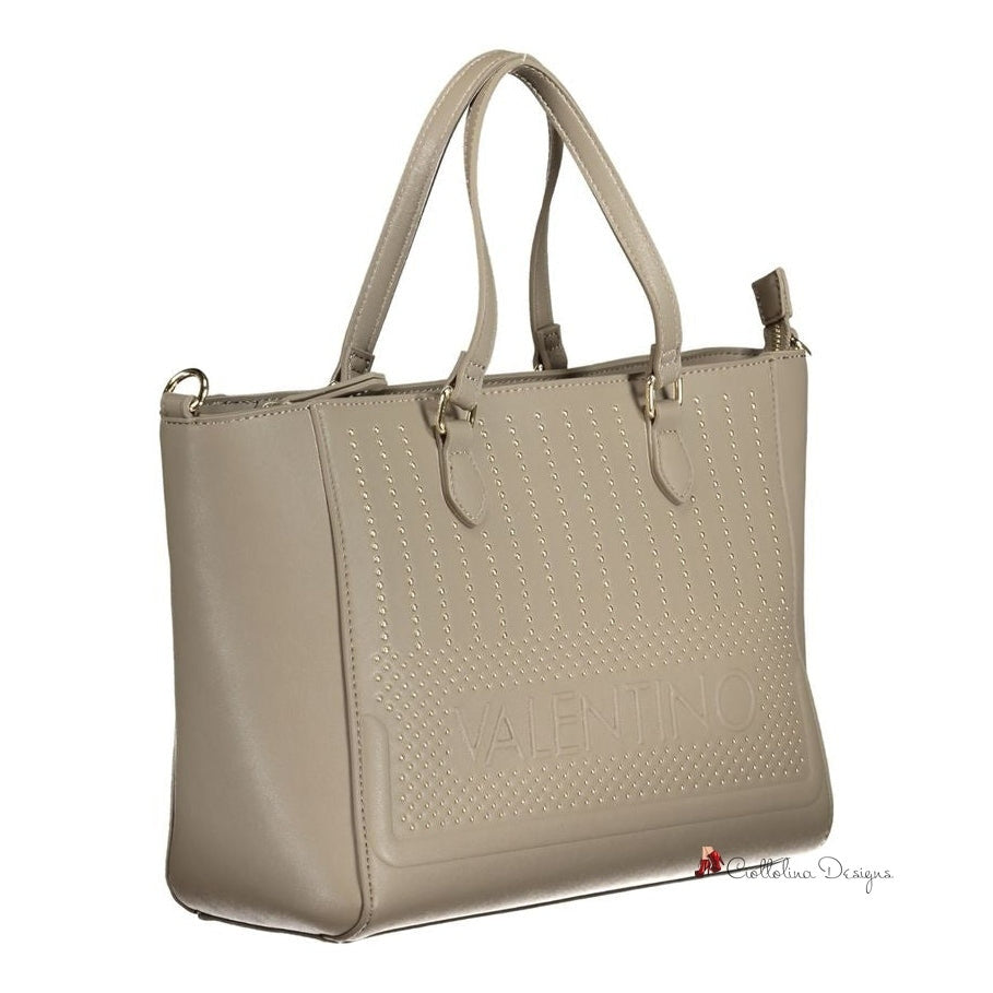 Beige Polyethylene Handbag