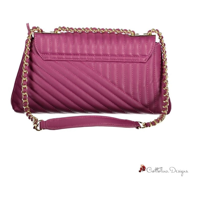 Purple Polyethylene Handbag