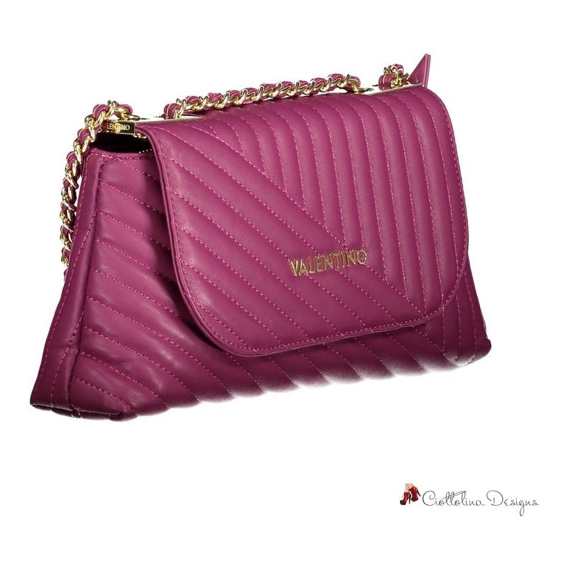 Purple Polyethylene Handbag