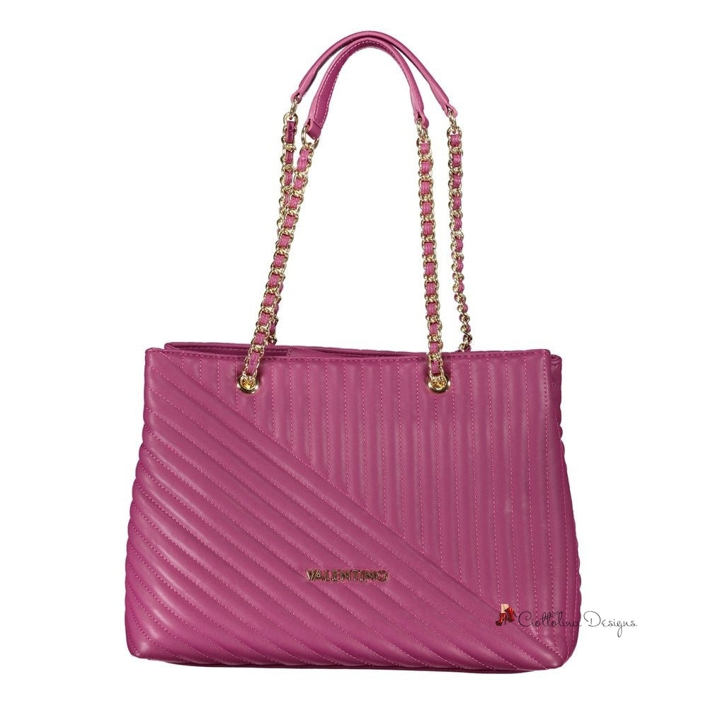 Purple Polyethylene Handbag