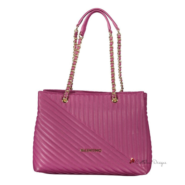 Purple Polyethylene Handbag