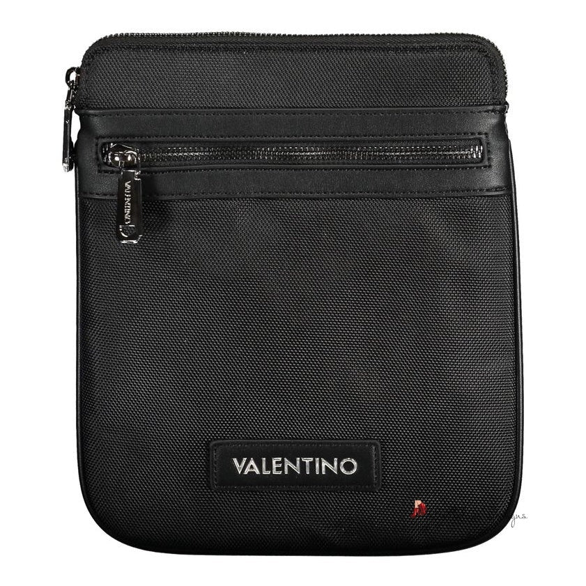 Black Polyester Shoulder Bag