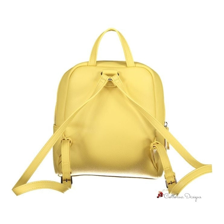 Yellow Polyethylene Backpack