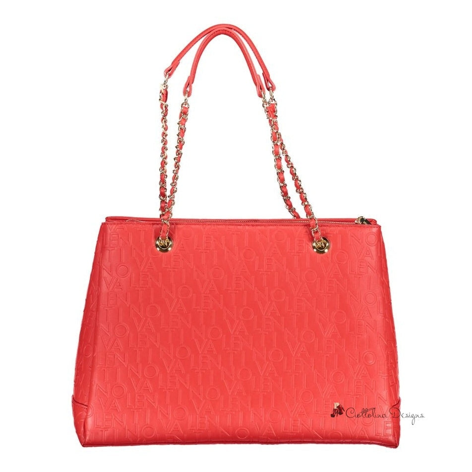 Red Polyethylene Handbag