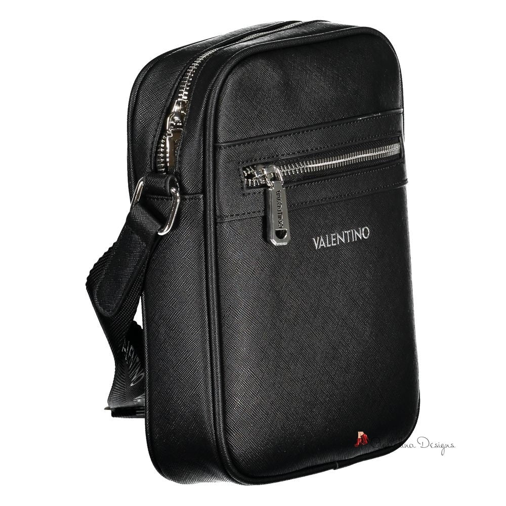 Black Polyethylene Shoulder Bag