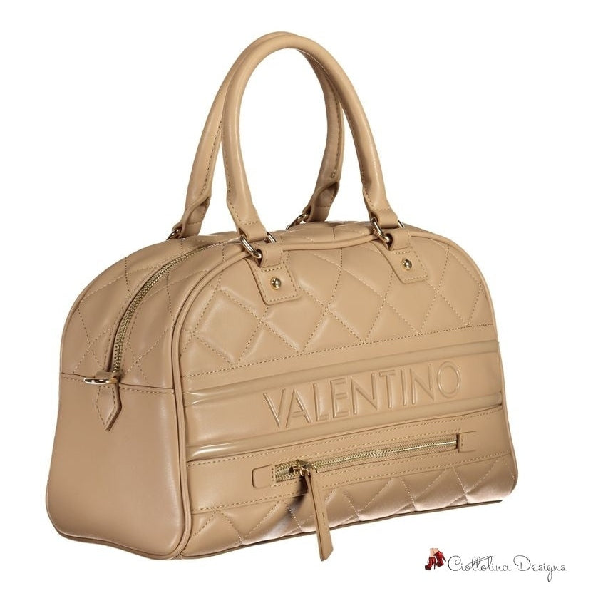 Beige Polyethylene Handbag