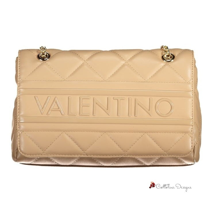 Beige Polyethylene Handbag