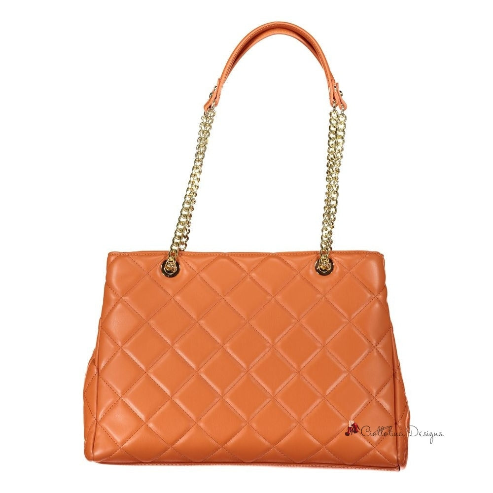 Orange Polyethylene Handbag