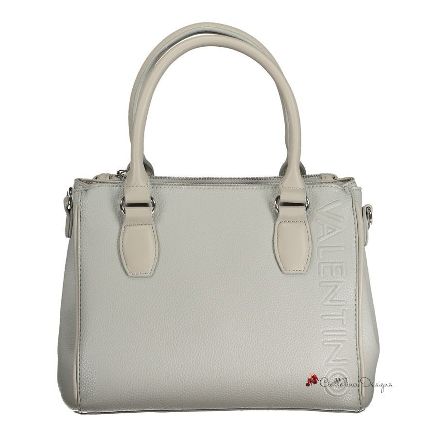 Gray Polyethylene Handbag