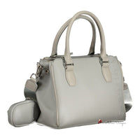 Gray Polyethylene Handbag