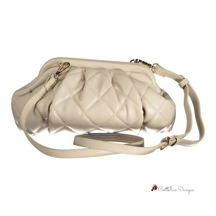 Beige Polyethylene Handbag