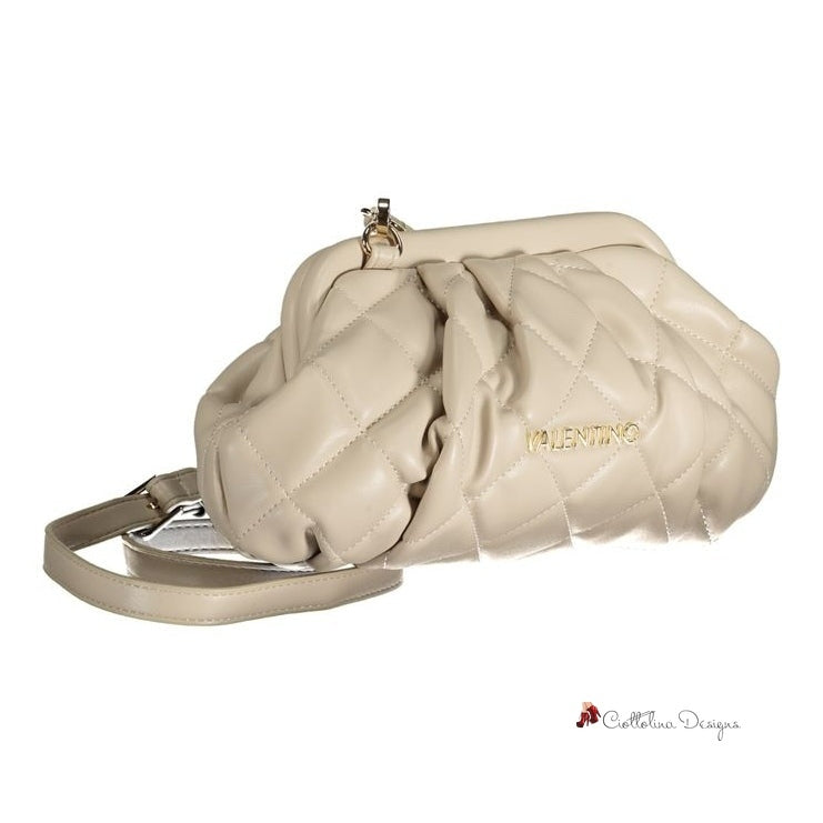 Beige Polyethylene Handbag