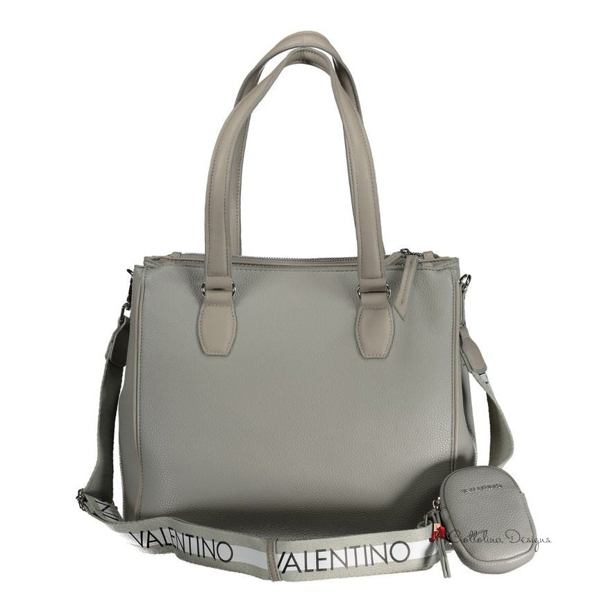 Gray Polyethylene Handbag