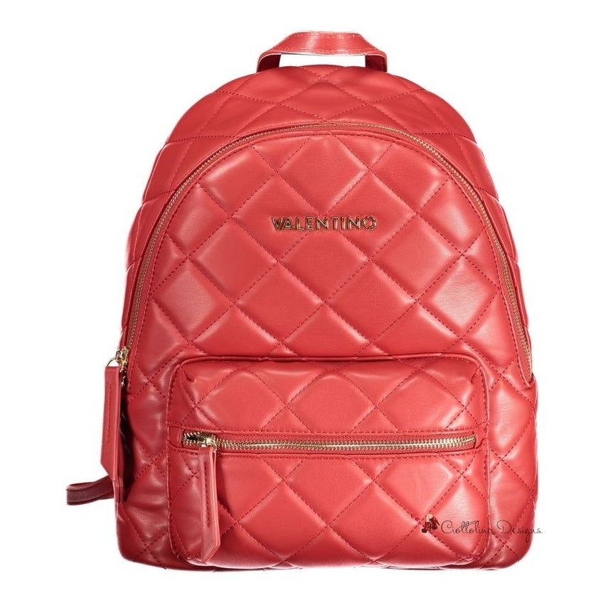 Red Polyethylene Backpack