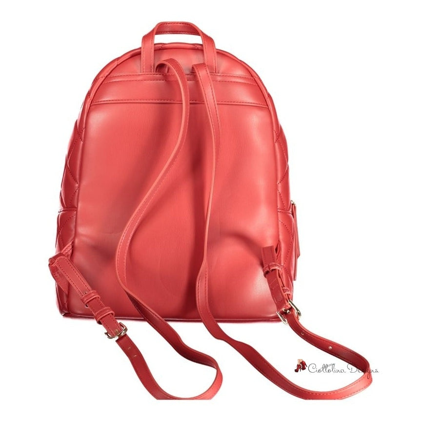 Red Polyethylene Backpack