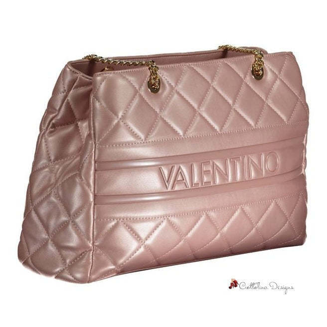 Pink Polyethylene Handbag