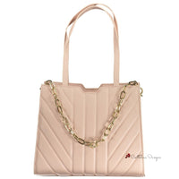 Pink Polyethylene Handbag