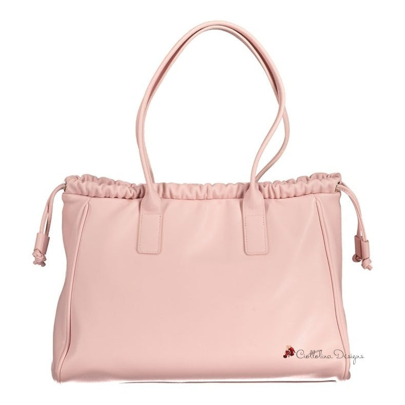 Pink Polyethylene Handbag